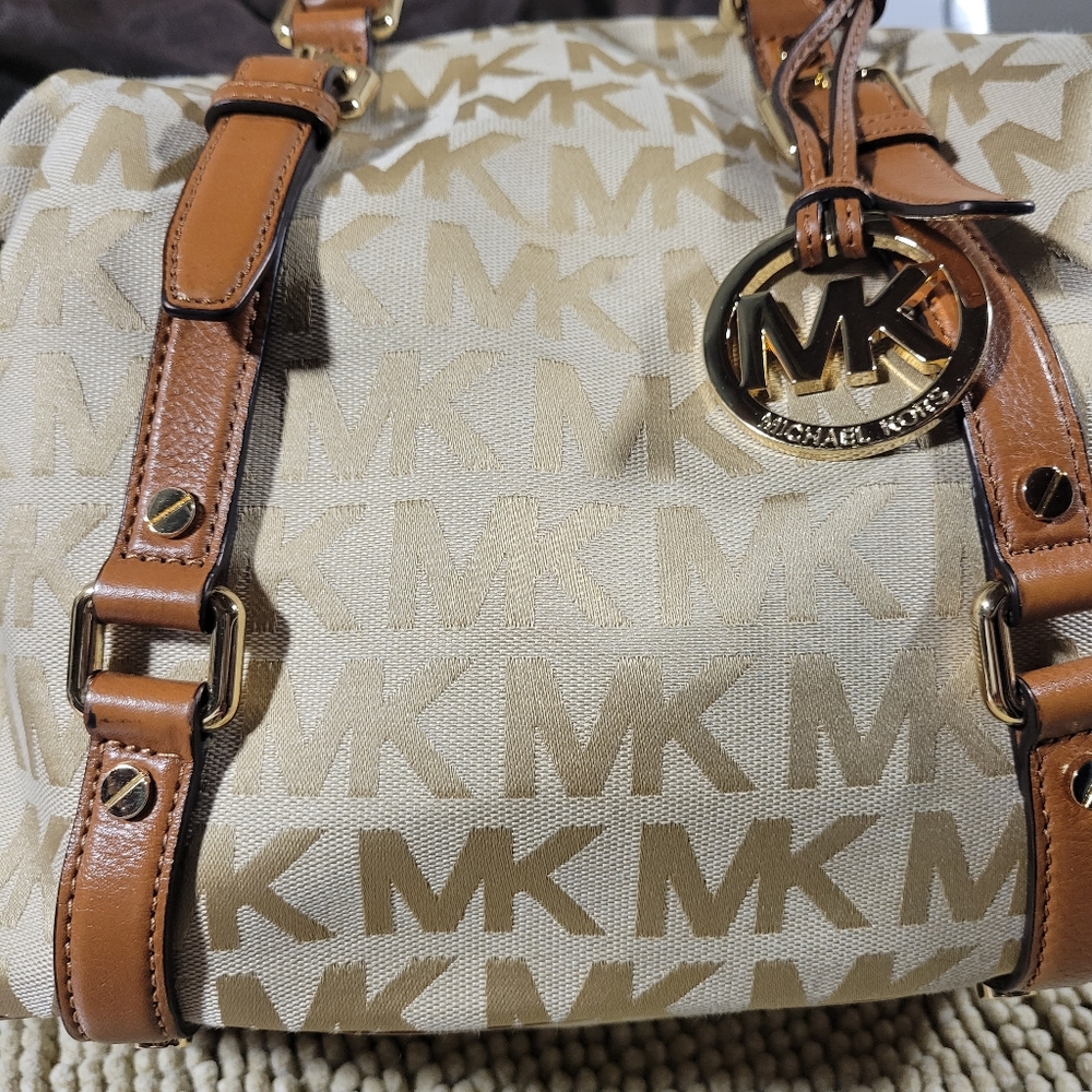 Michael Kors Tan and Brown Women's Bag